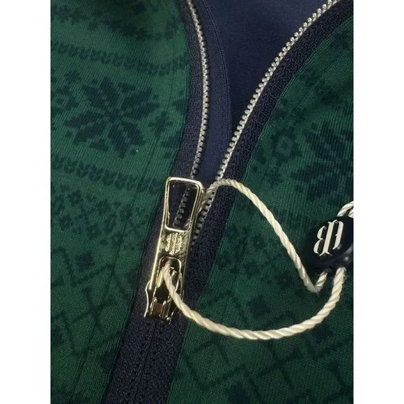 NWT Holderness & Bourne The Robinson 1/4 Zip Performance Pullover Blue Green XXL - Picture 6 of 11